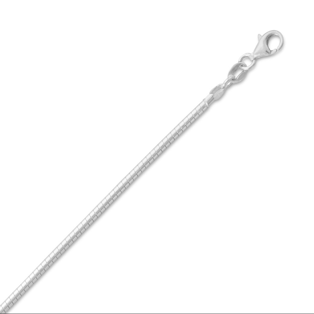 Necklace 2mm Round Omega